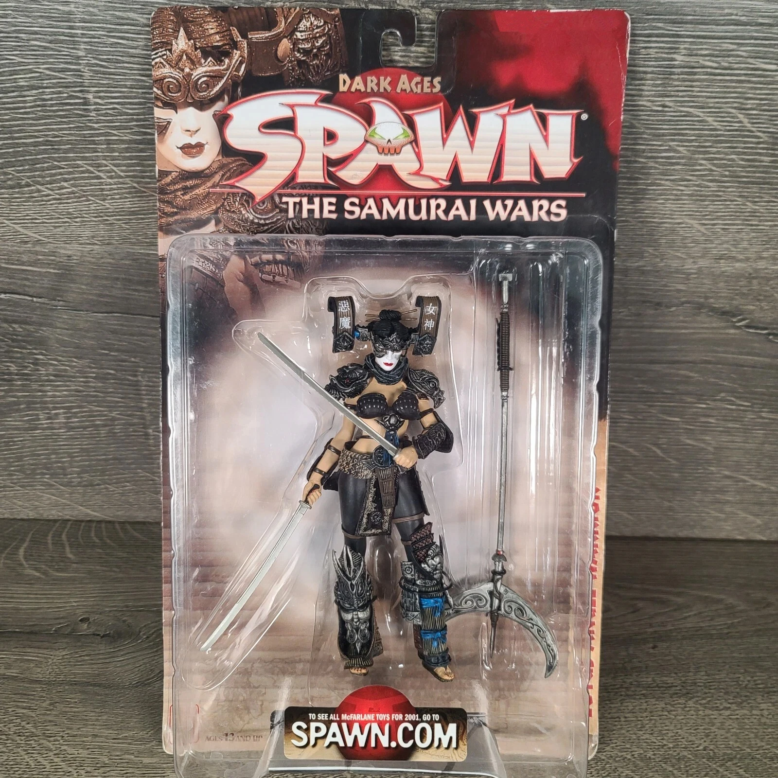 Spawn The Dark Ages 2001 Toys The Samurai Wars Lotus Angel Warrior, Primera Edición, Figuras de Acción Vintage Raras