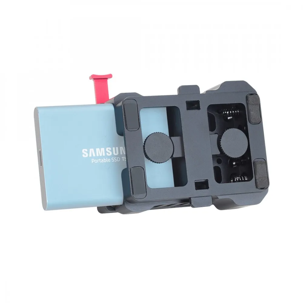 Adaptador de batería de montaje NITZE V con soporte SSD para convertidor Z CAM SDI (soporte largo) - E2-FS-SV4L