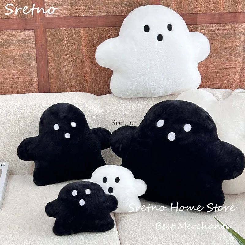

2025 Halloween Ghost Pillow Cartoon Doll Plush Doll Pendant Nap Pillows Office Chair Cushion Home Decorations cojines para auto