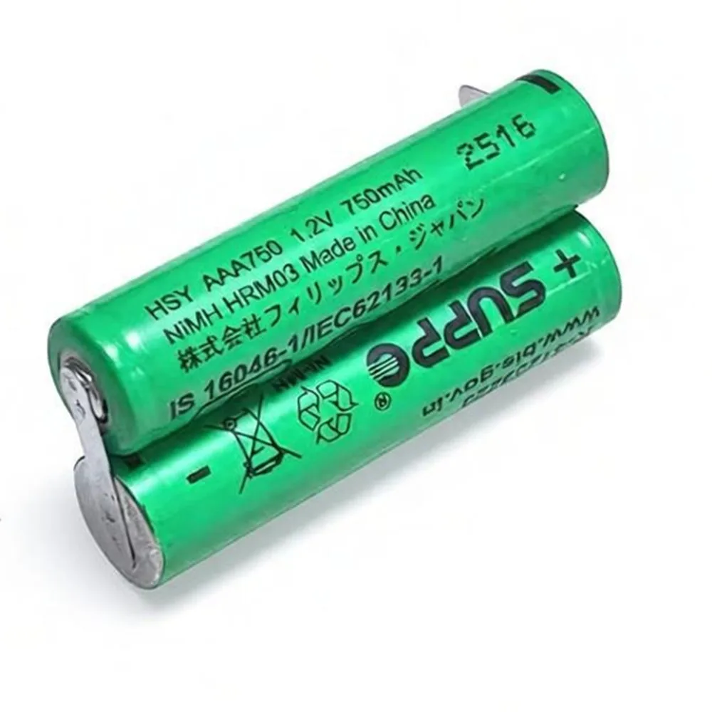 2.4V Ni-MH 750mAhx2 Battery For Philips HC3410 HC3426 HC5446 HC5447 S5078 S5079 S5070 S5081 5082 5090 S560 S561 Electric Shaver