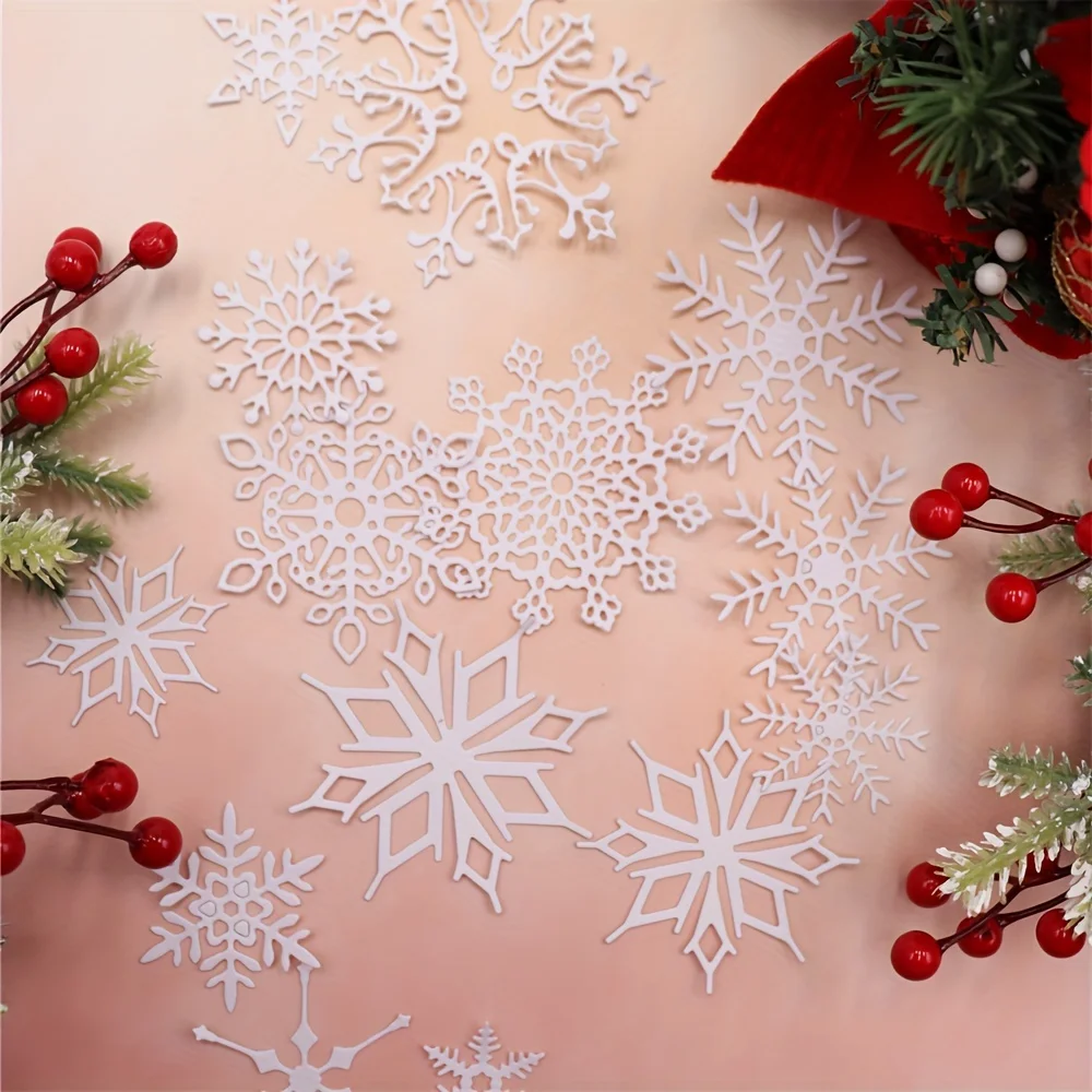 Christmas Snowflake Metal Cutting Dies Scrapbooking Embossing Decorative Crafts Greeting Card Knife Mold Punch Stencil Die Cut