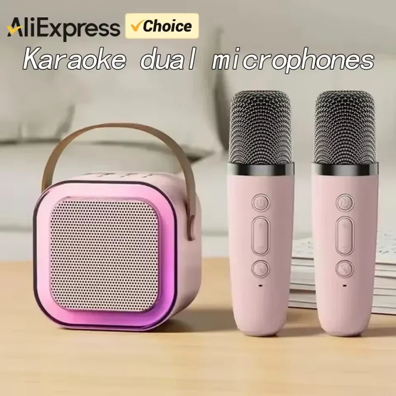 

Караоке-машина, портативная акустическая система Bluetooth 5,3 PA, 2, неограниченное количество микрофонов для семейного пения, детей, рождественский подарок HiFi