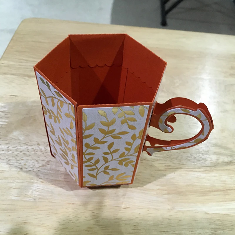 

3D Coffee Mug Metal Cutting Dies Stencils for DIY Scrapbooking Decorative Embossing DIY Paper Cards