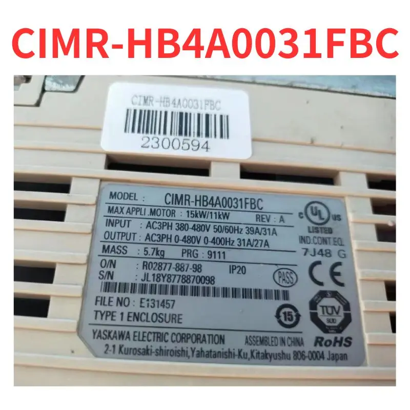 

90% new CIMR-HB4A0031FBC frequency converter tested OK