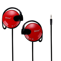 3.5mm Wired Ear Hook Earphone Earbud Stereo Headphones Music Sport Running Gaming Headset With Mic for Xiaomi Samsung PC MP3/4