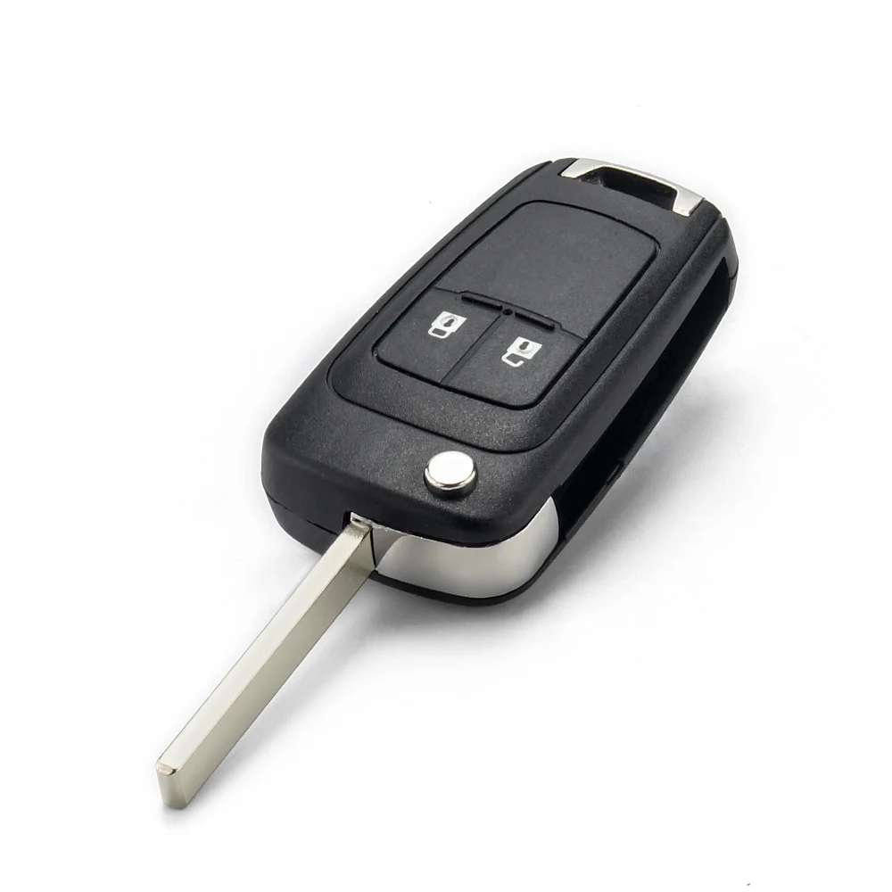 KEYYOU 2 أزرار الوجه البعيد مفتاح السيارة قذيفة لشروليه أفيو كروز أبيكا كامارو لوفا إمبالا الشراع شرارة مفتاح الملحقات