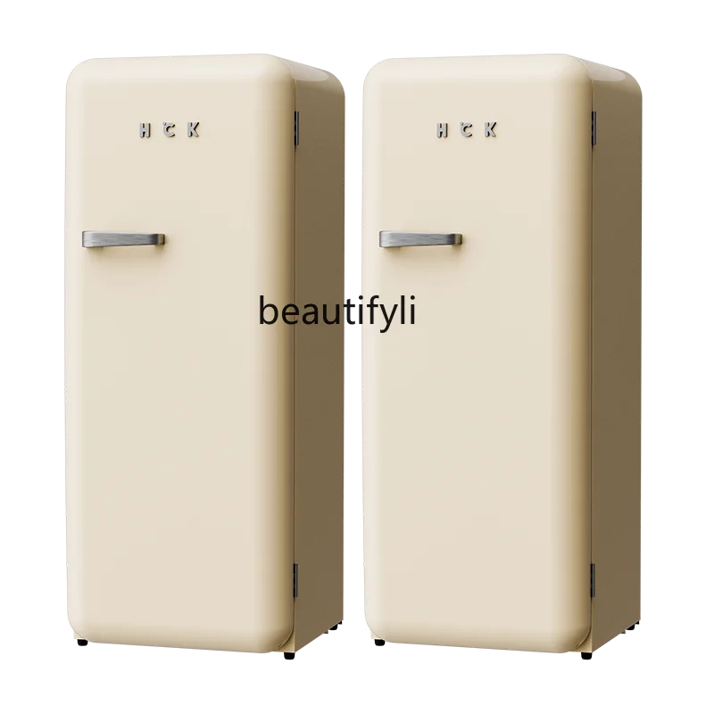 Ice cold set frozen toast full freezer upright freezer + large toast single door retro refrigerator