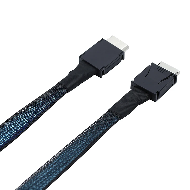 PCIE Oculink SFF 8611 4I To MINI SAS SFF-8611 4I Server Super Speed Cable Data Extension Cable Male To Male Data Transfer Line