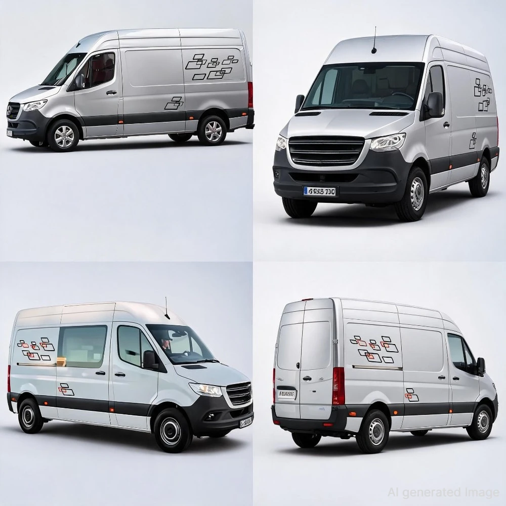 Car Stickers For Mercedes Benz Sprinter W903 W906 W907 313 Tuning Accessories Motorhome Camper Van DIY Graphics Decals