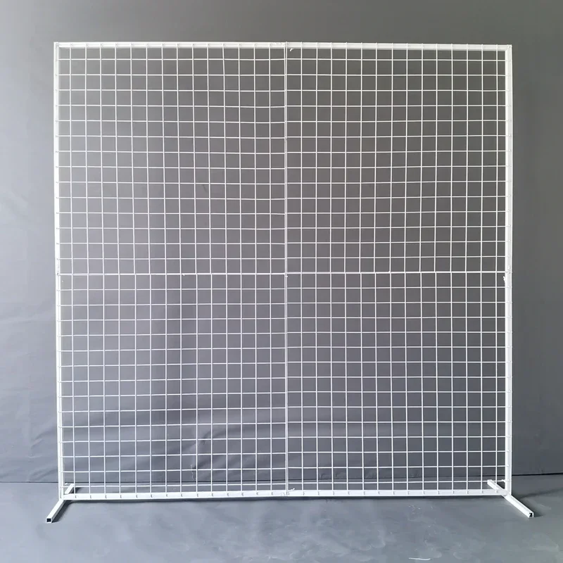 New Wedding Square Grid Background Flower Stand Iron Geometric Background Screen Wedding Creative Ornament Decoration Props