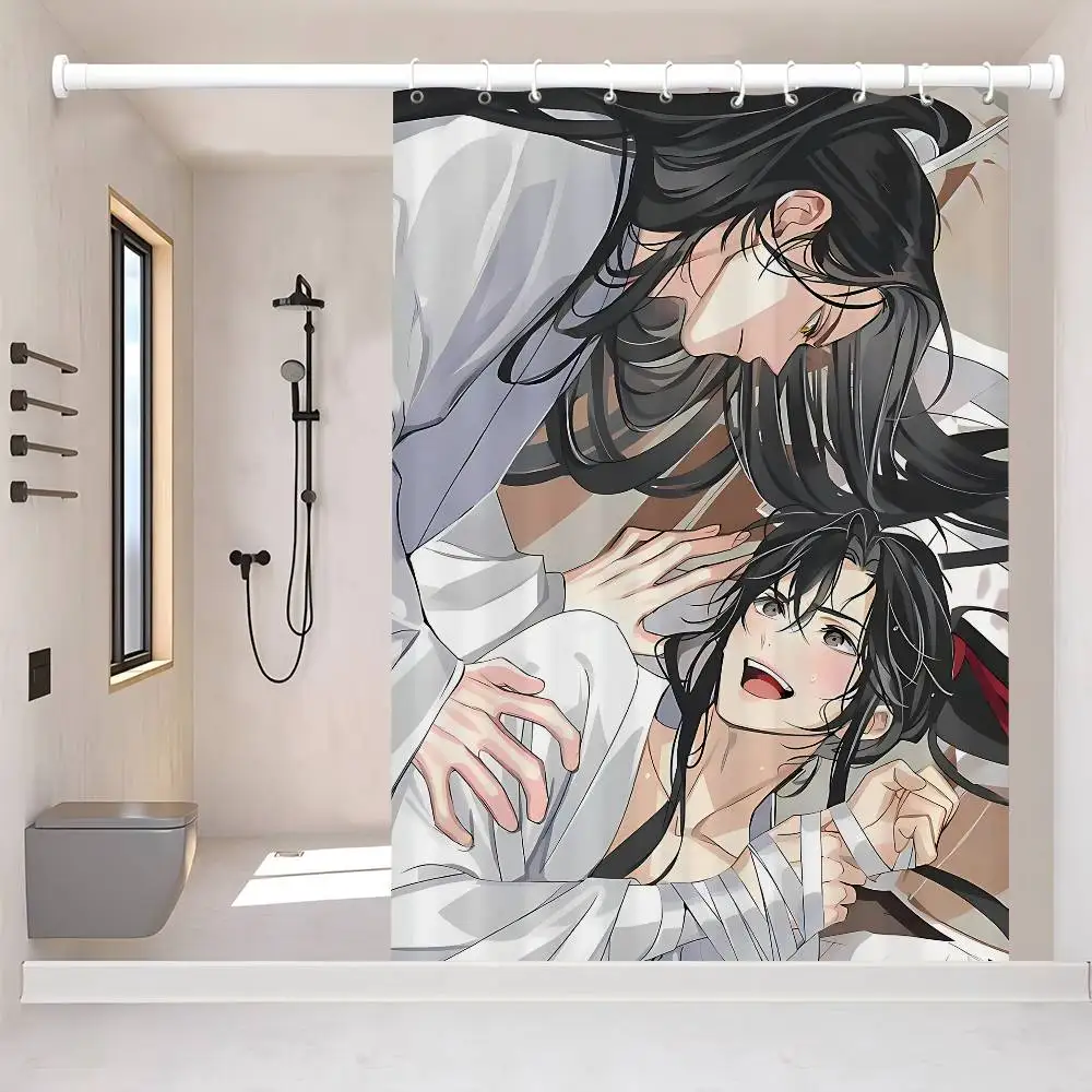 

Занавеска для душа «Аниме Мо Дао Чжу Ши» — водоотталкивающая, устойчивая к протечкам, устойчивая к плесени и грибку