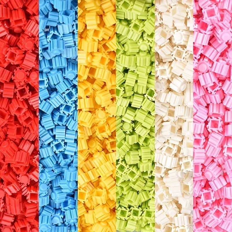 6319 Pieces of Particle Building Blocks 3D Assembly Model Toys DIY Handmade, Suitable for Birthdays, Valentine's Day, and Parties