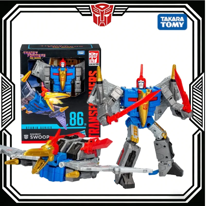 

In Stock Hasbro SS86-26 Leader Class Swoop Dinobot Transformers The Movie Figure Transformable Robot Anime Cartoon garage kit