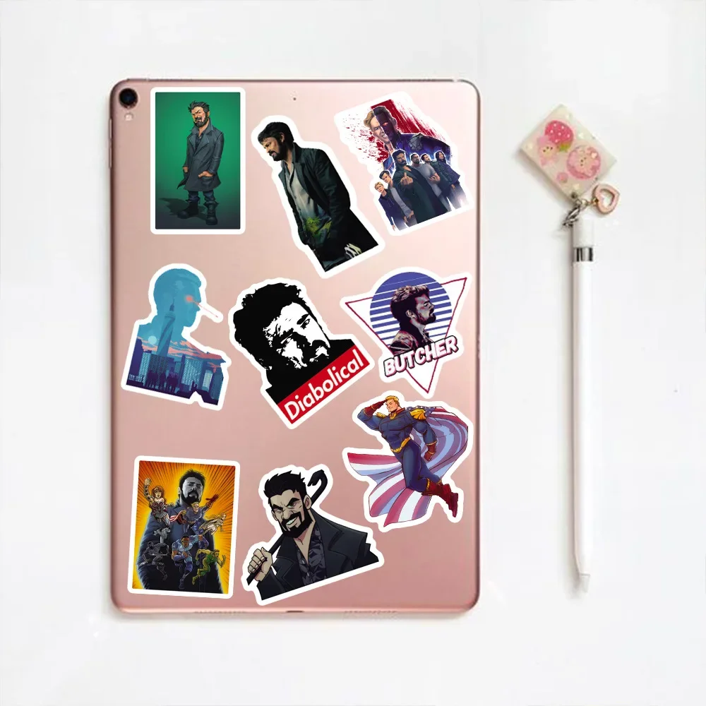 50 قطعة برنامج تلفزيوني الأولاد ملصقات الكتابة على الجدران الشارات هدية DIY بها بنفسك محمول الأمتعة الهاتف الثلاجة سيارة أنيمي بطل ملصق لعبة أطفال