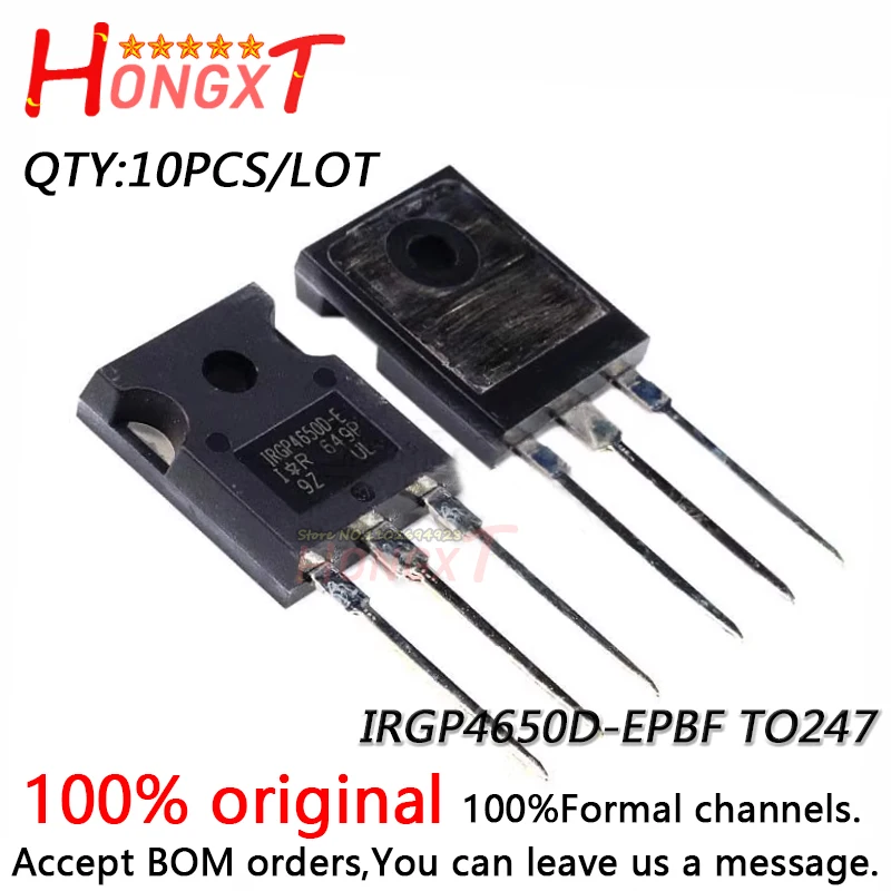 

10PCS NEW IRGP4650D-EPBF IRGP4650D-E 600B 76A IRGP4660D-EPBF IRGP4660D-E 600V 100A TO-247