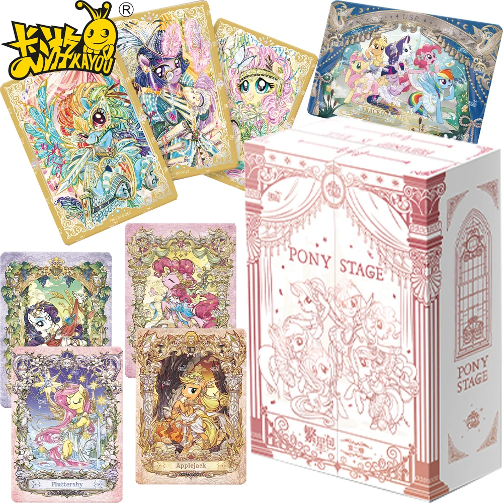 

Original Kayou My Little Pony Collection Card American Animation Magical Friendship Figure Elegant Art Gift Box Edition Card Toy