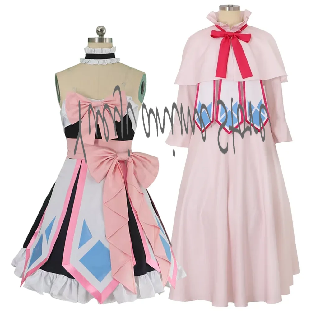 

Anime Mavis Vermilion Cosplay Costume - Women's Pink Dress Outfit for Halloween Party