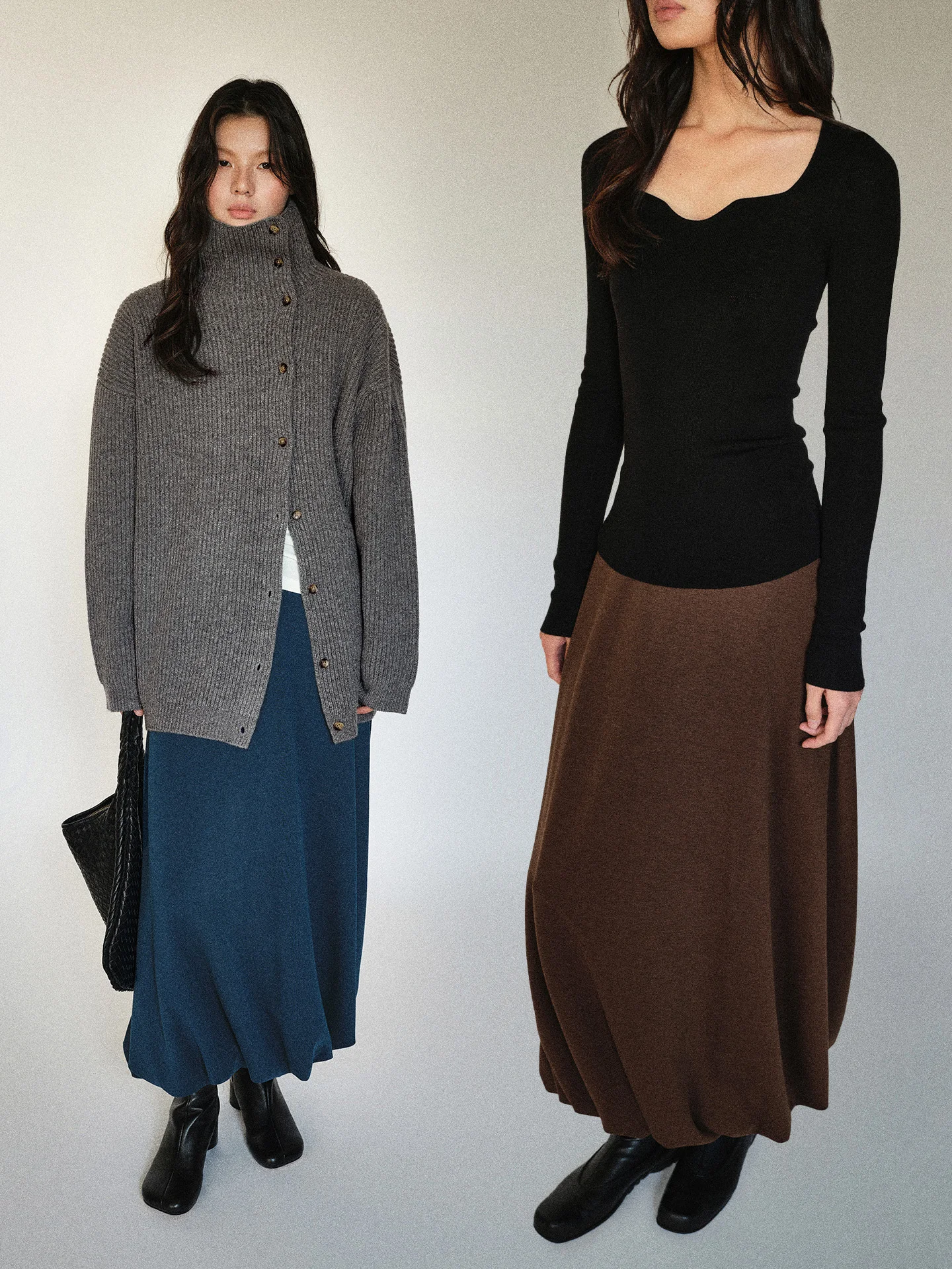 

FSYSKINS Silk Cotton Twist Flower Bud f Skirt Silhouette Slimming on Sle Midi Skirt Soft Comfortable Ci Commute