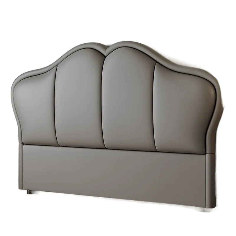

Bedside soft bag 2025 new French light luxury integrated floor simple cat claw skin cream wind double bed head