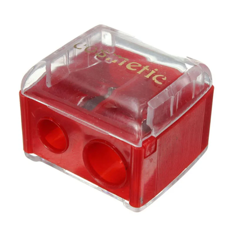 New High-end 2 Holes Precision Cosmetic Pencil Sharpener Stainless Steel Efficient Labour-saving Sharpeners School Tool