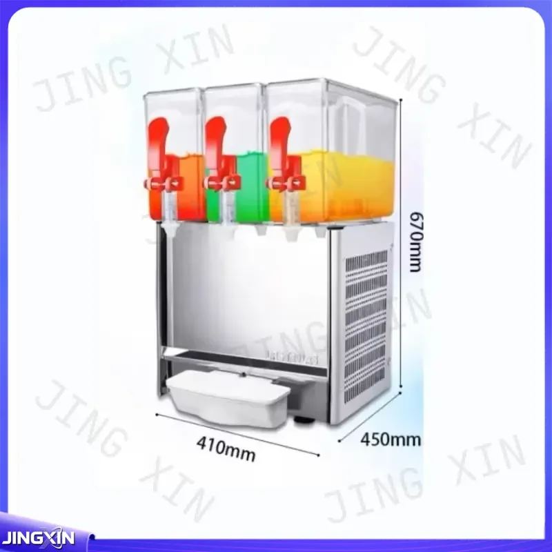 Custom for Commercial Cold Juice Dispenser 3 Tank Stirring Drink Machine 7-12C Cooling Fruit Beverage Maker For Buffet