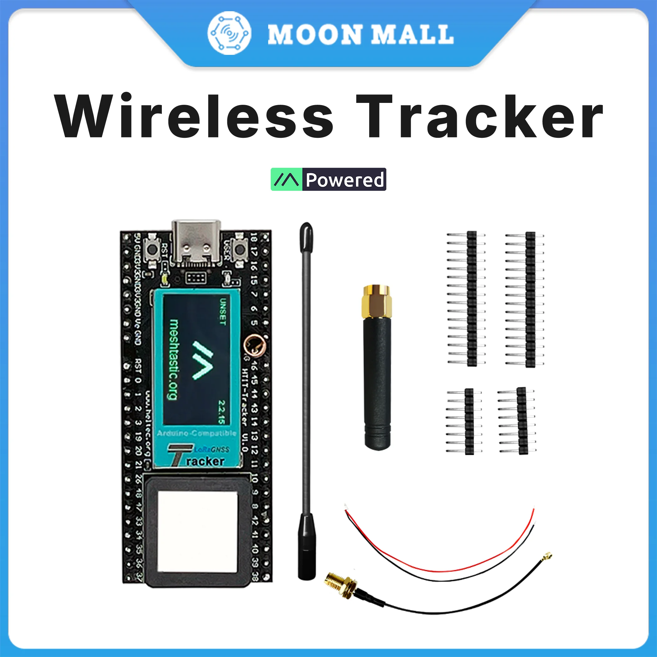 

Heltec Wireless Tracker ESP32 LoRa Meshtastic Network Asset Tracker Wi-Fi Bluetooth GPS tracker for vehicle bike kids Pet Car