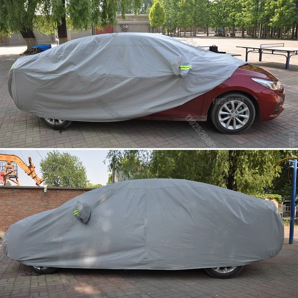 Auto Abdeckung Outdoor Schutz Volle Auto Abdeckungen Wasserdichte Sonnenschirm Schnee Abdeckung Anti UV Universal Für Limousine Amagi – Detail 17