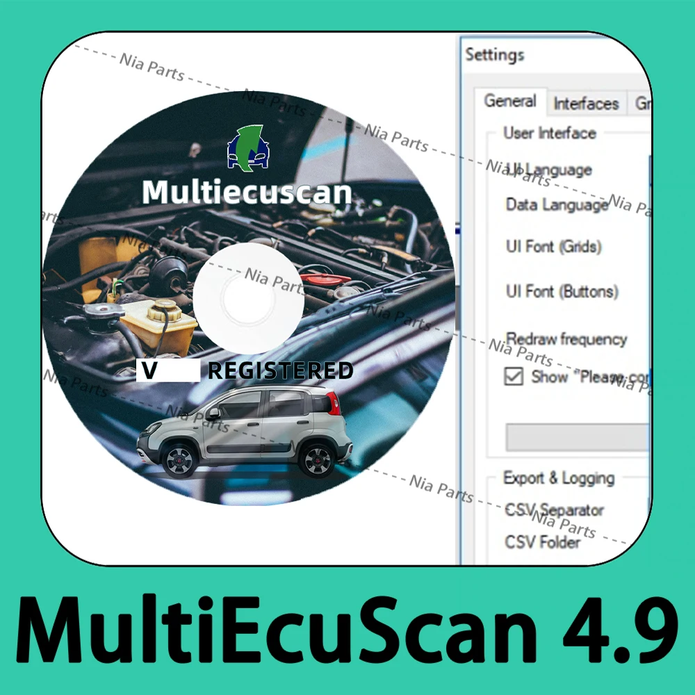 V4.9 MultiEcuScan diagnostics for cars inspection tools Code reader Repair interface Scanning tool Automobile Maintenance New