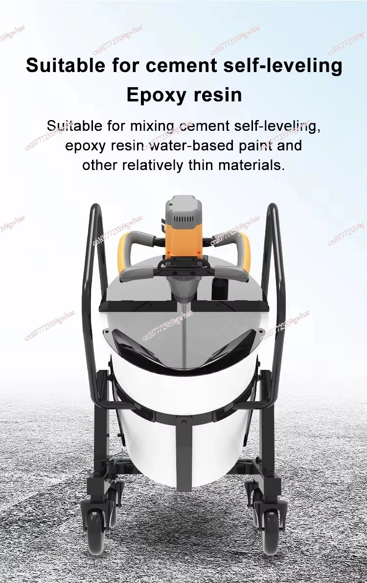 100L concrete mixing station Self-leveling mobile concrete mixing station
