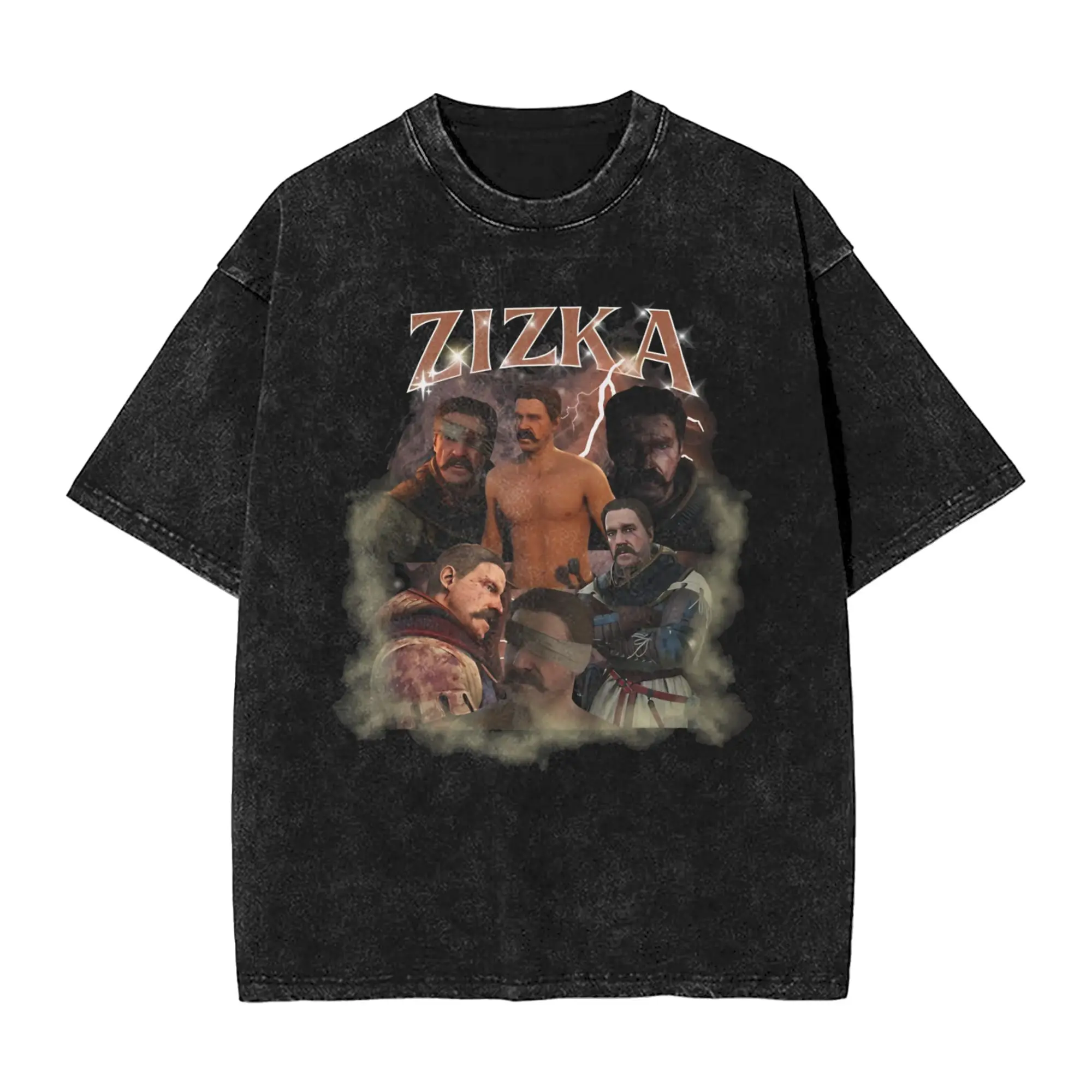 Men Women's T-Shirt Jan Zizka KCD2 Kingdom Come Deliverance Gaming Graphic Washed T-Shirts Hip Hop  Summer Tee Shirt  Clothes