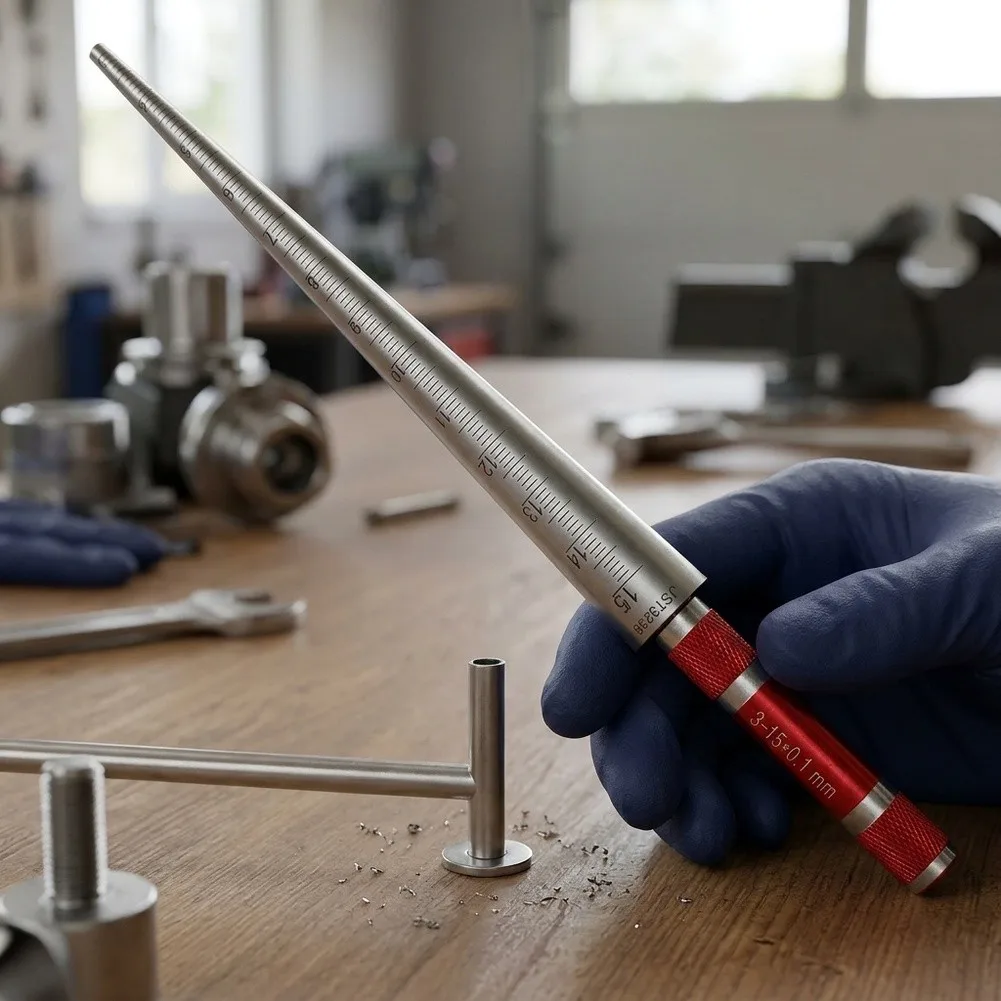 Range Taper Aperture Gauge for Measuring Inner Diameters of Cylindrical Components from 1mm to 45mm Graduated at 0.1mm