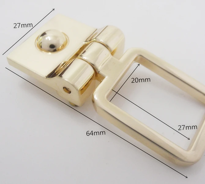 1pc Gold Metal Bridge,Metal Bar with Removable Square Ring,Metal Hardware,Chain Connector CC-027