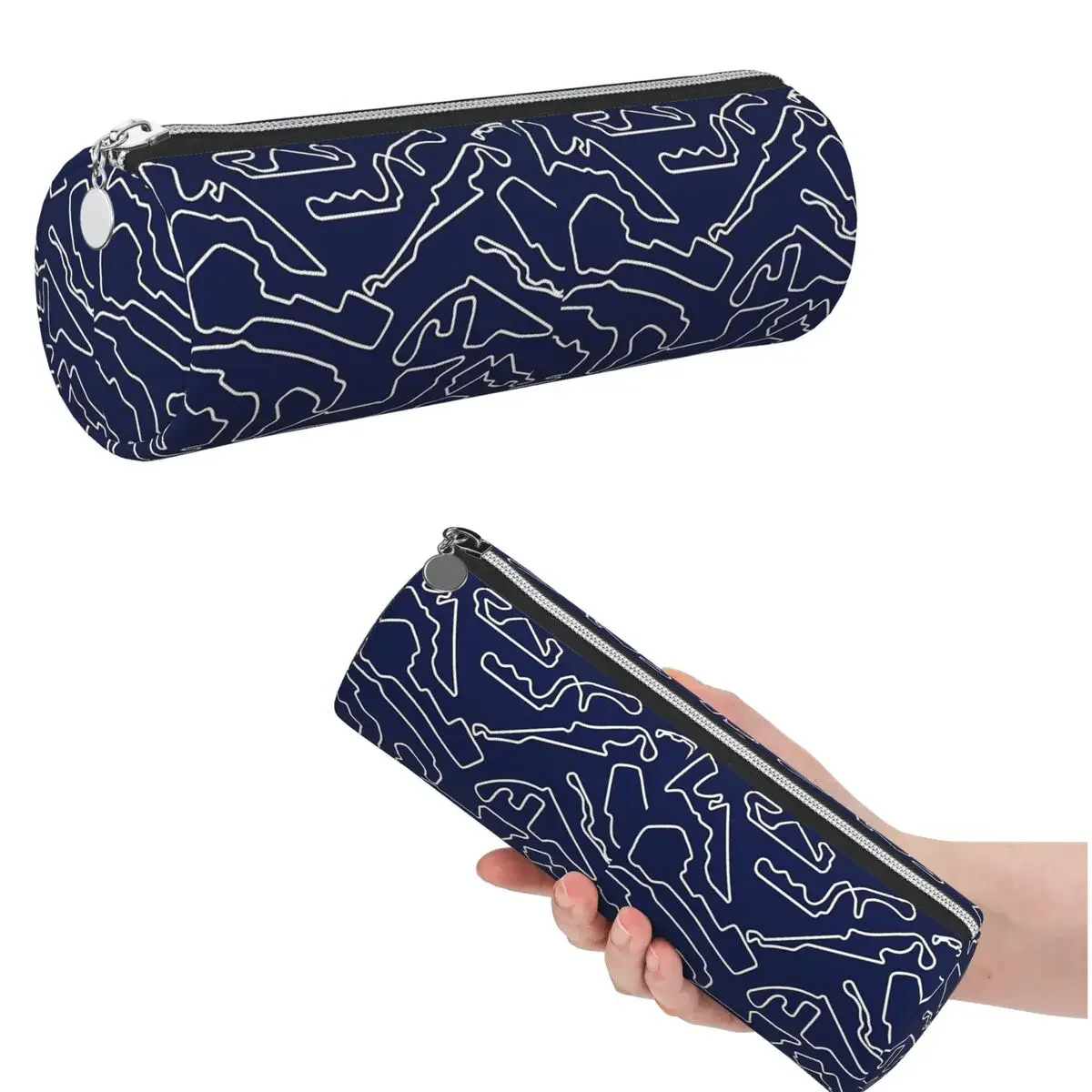 F1 Tracks 2023 Pencil Case for Studen School Cylinder Pen Box Pencil Bag Pen Holder
