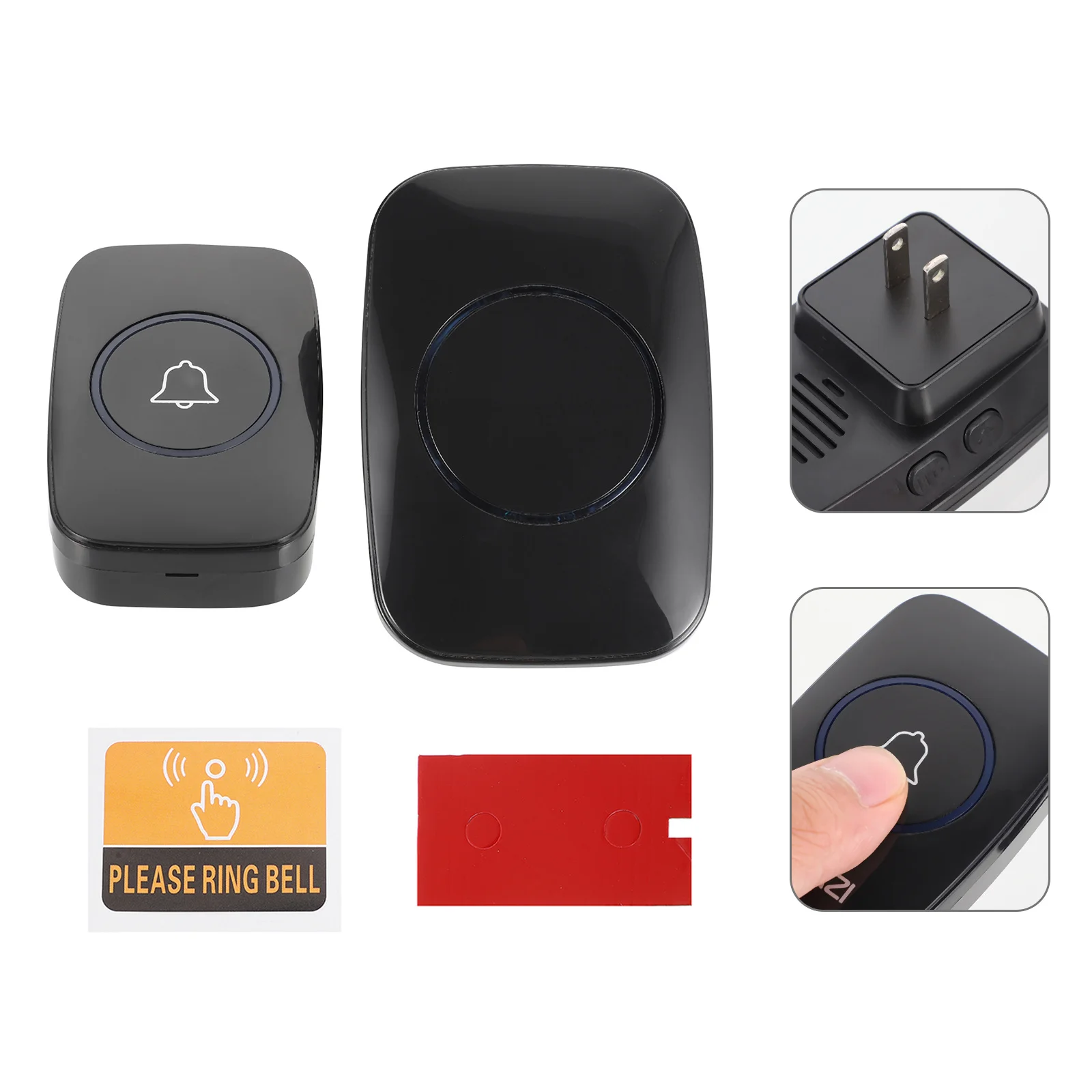 

1Set Elder Calling Alert Wireless Caregiver Pager Remote Button Personal Attention System Doorbell Us Plug