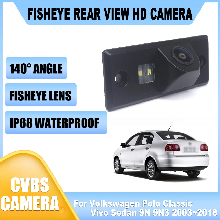 HD Car Parking Rear View Camera CCD Night Vision Back up Reverse Camera For Volkswagen Polo Classic Vivo Sedan 9N 9N3 2003~2018