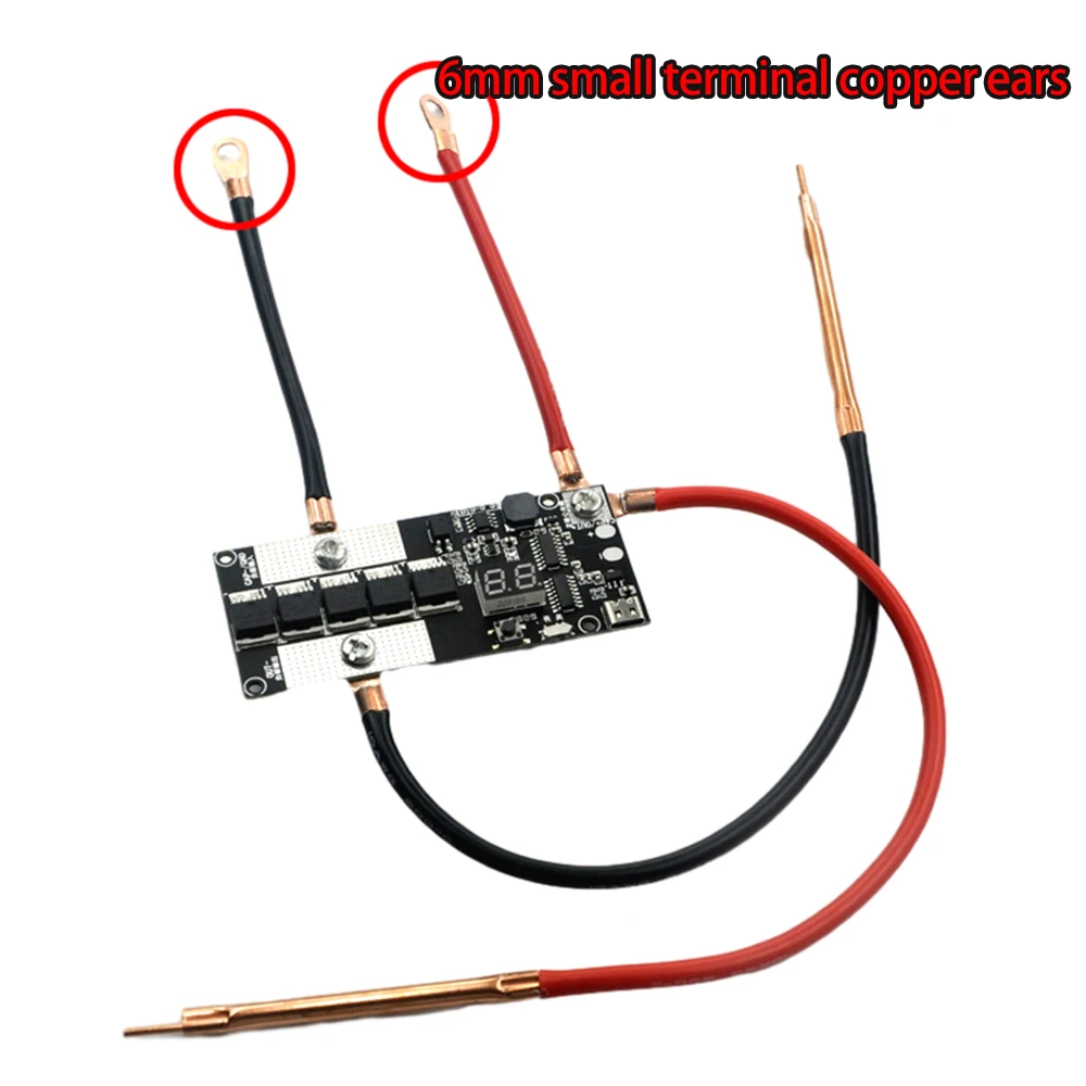 Small Handheld Portable DIY 18650 Battery Spot Welding Machine PCB Control Board Type-C 5V Farad Capacitors Spot Welder Kit