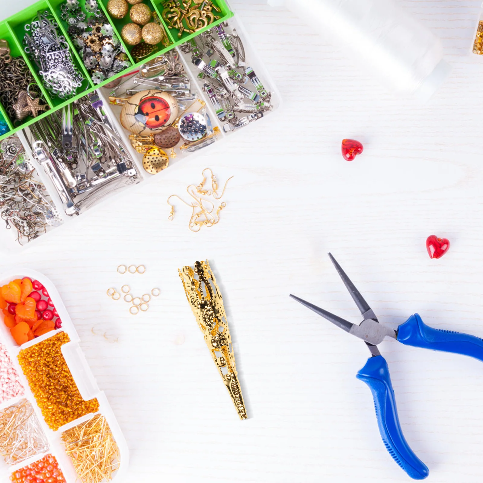 

100 шт. длинные колпачки для бусин с цветами, 5-лепестковые железные конусы, филигранные разделители для изготовления сережек своими руками, ювелирных изделий, ремесло, золотого цвета