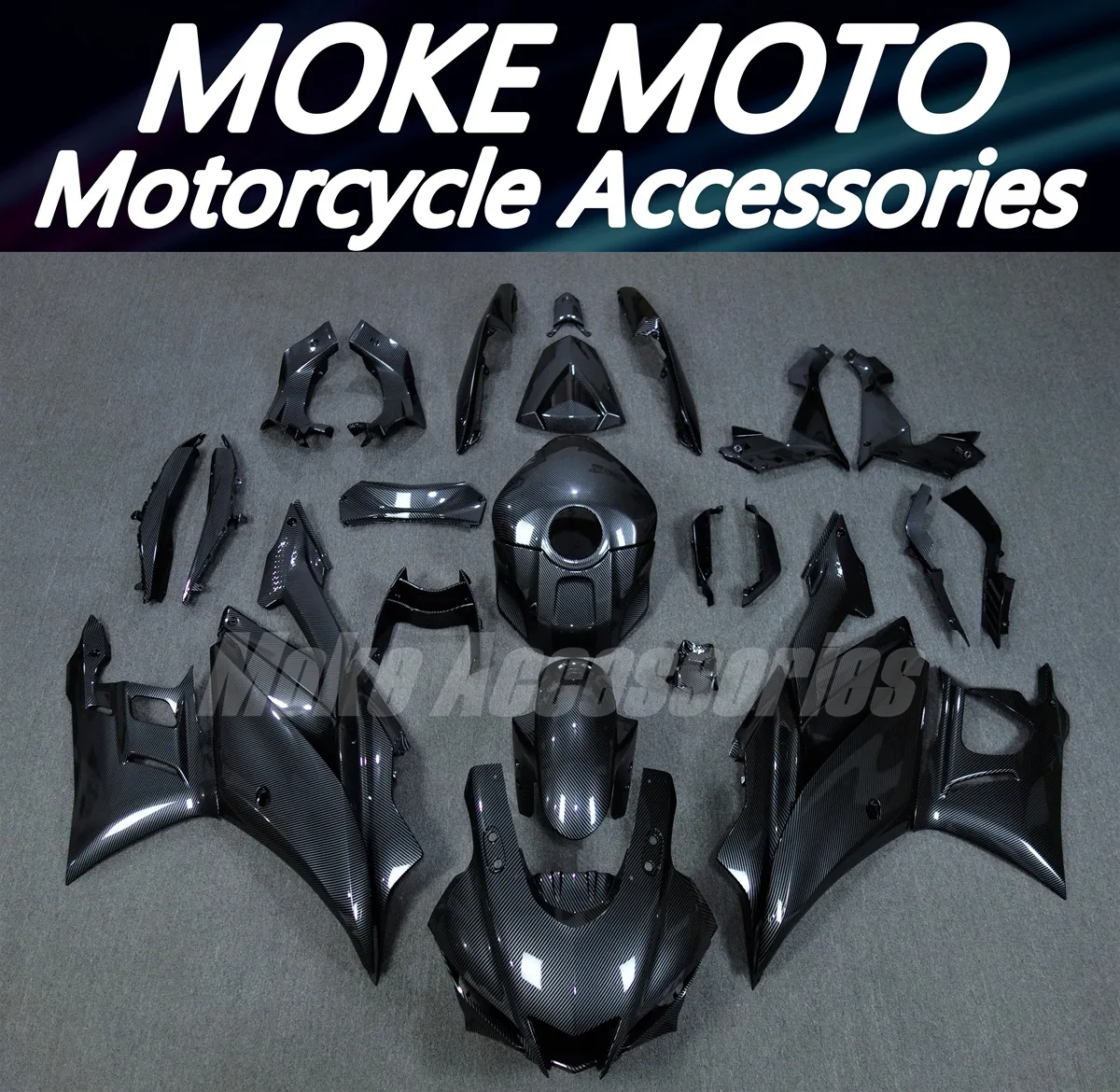 Motorcycle Fairings Kit Fit For YZF R25 R3 2019 2020 2021 2022 2023 Bodywork set High quality ABS injection Carbon fiber pattern