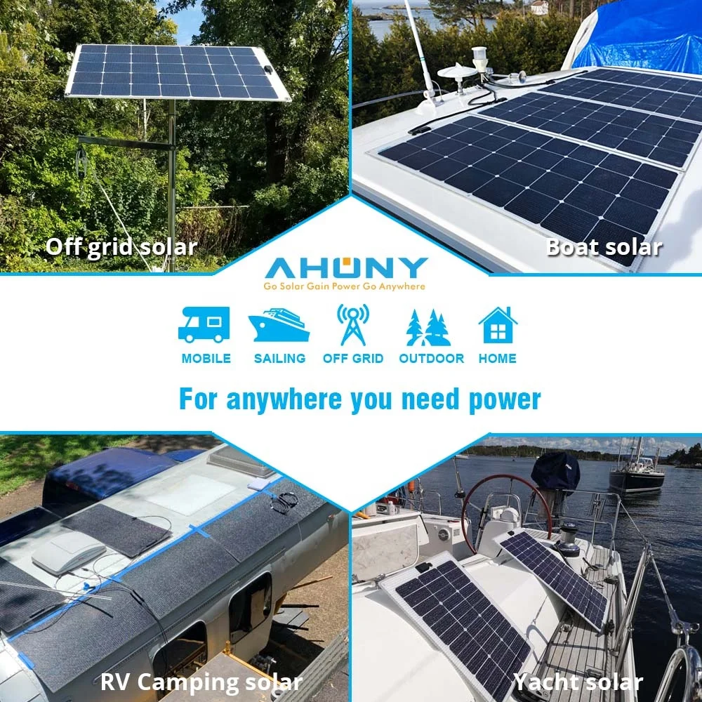 walkable solar panel 120w anti slippery surface semi flexible solar panel rough ETFE from Japan for marine riverside boat yacht