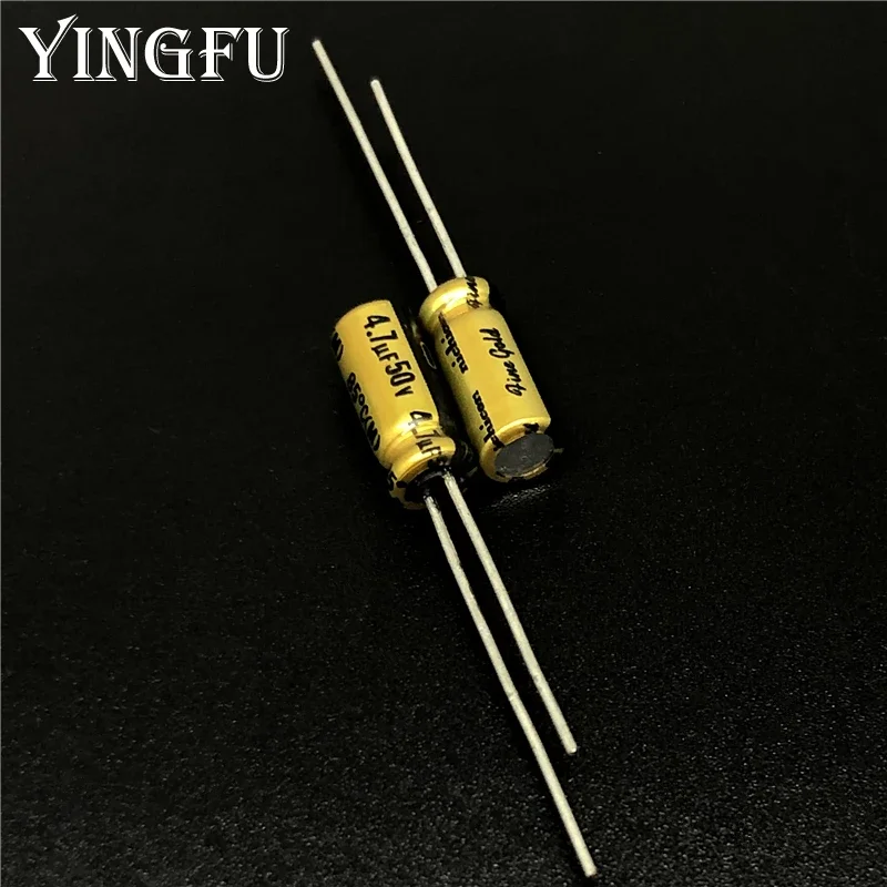 10Pcs/100Pcs 4.7uF 50V NICHICON FG(Fine Gold) 5x11mm 50V4.7uF Top Grade Audio Capacitor