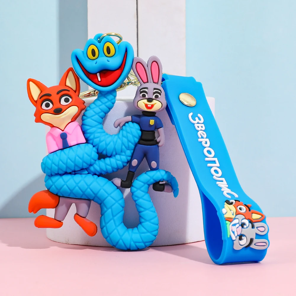 

Zootopia 2 New Character Gary De'Snake Keychain Cute PVC Doll Car Key Ring Accessories Bag Charm Cool Gift for Daily Gifting