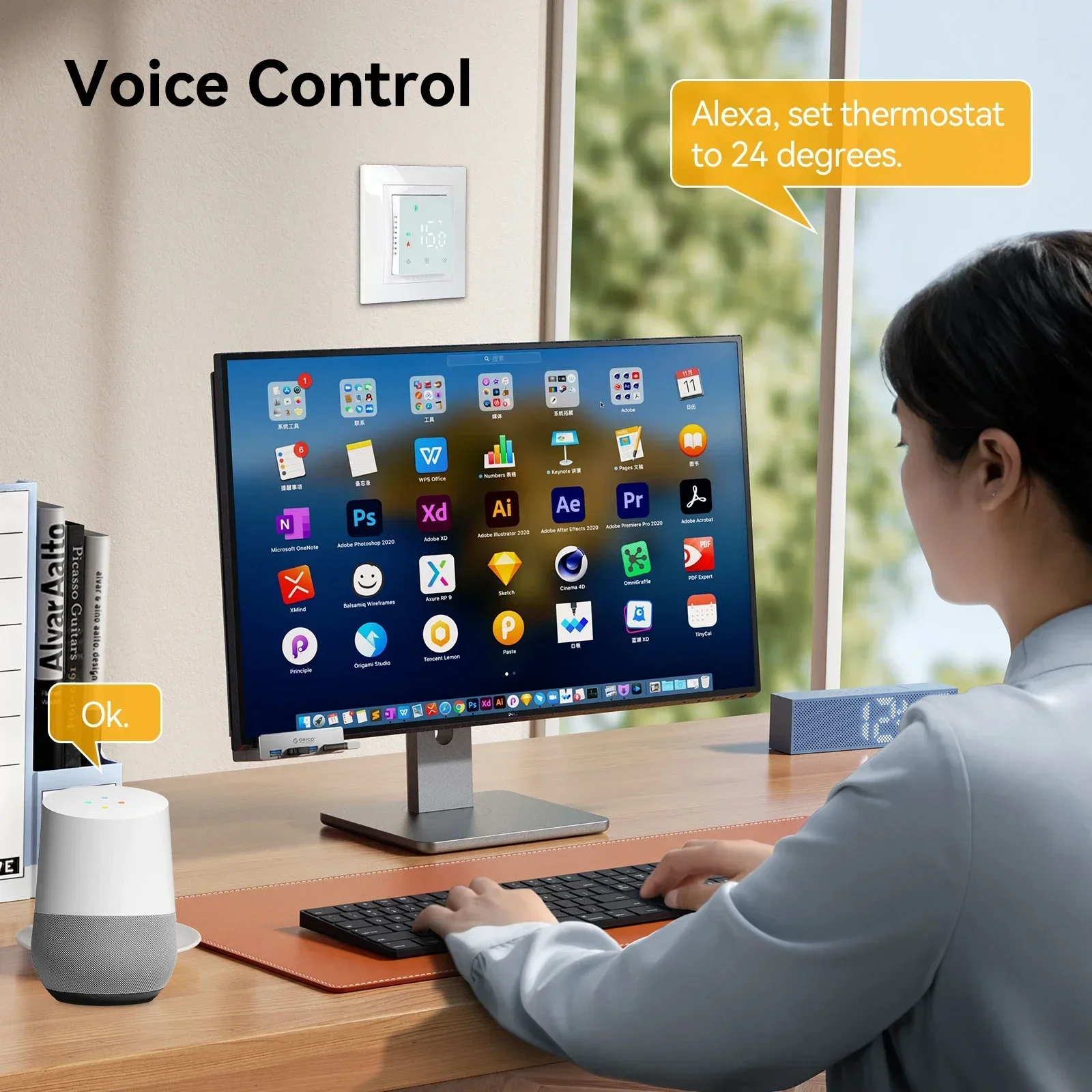 Smart WiFi Tuya Thermostat 3A/16A Detachable MiNi Temperature Controller for Electric Flooring Heating/Water Heating/Boiler