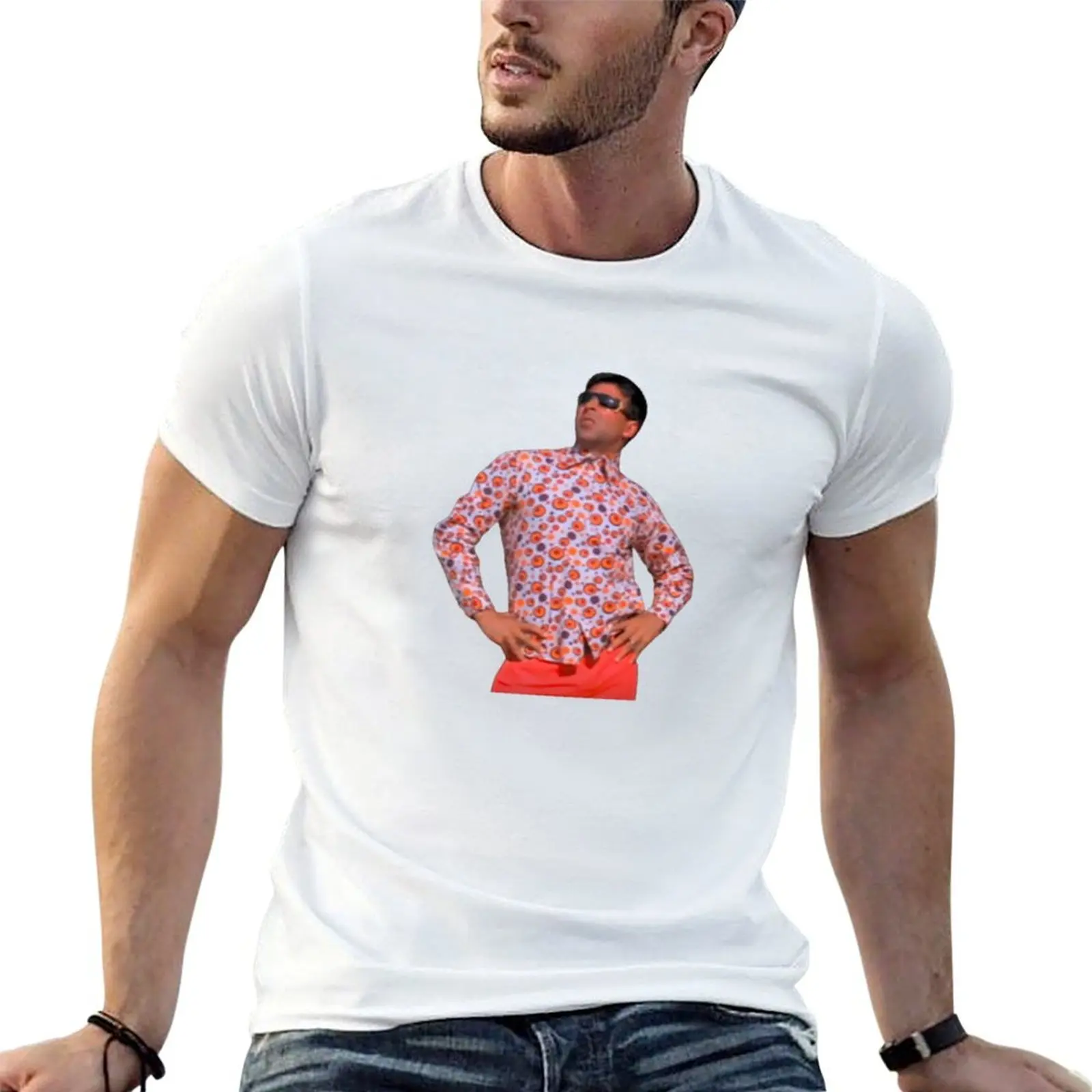 Camiseta Raju Meme (Phir Hera Pheri) com estampa personalizada, camiseta masculina lisa, camiseta de anime.