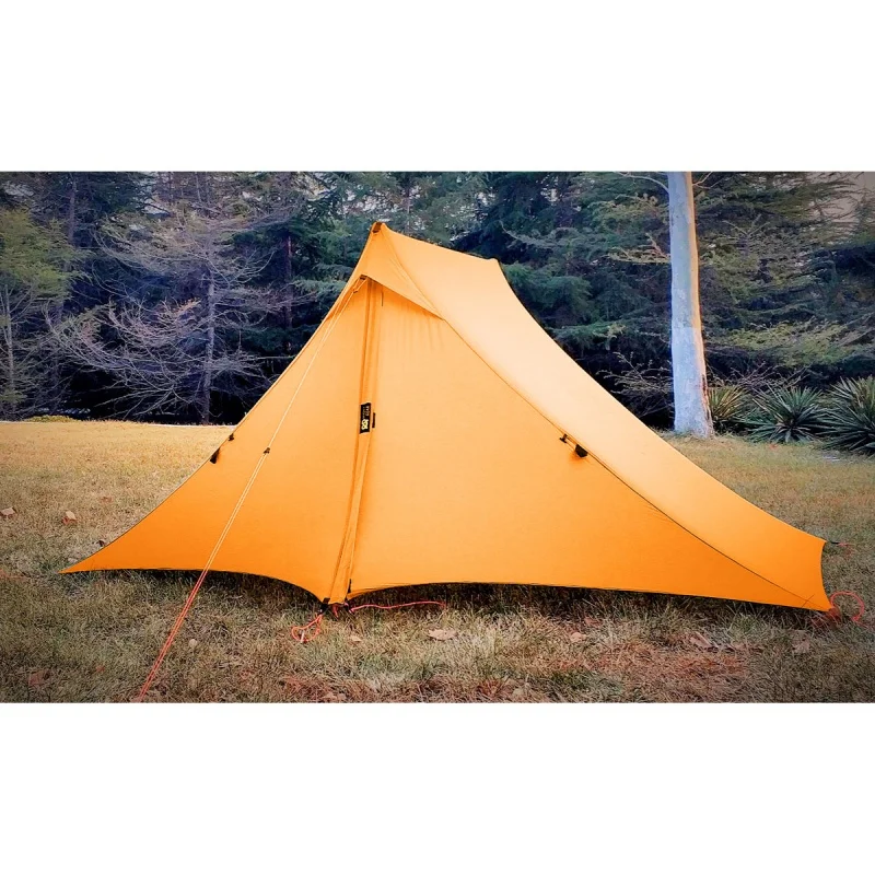 Hikeburger Yuanxing 2P Outdoor Camping Ultralight Tent Trap Type A Pyramid Double Silicon 20D Nylon Cloth Waterproof Canopy Tent