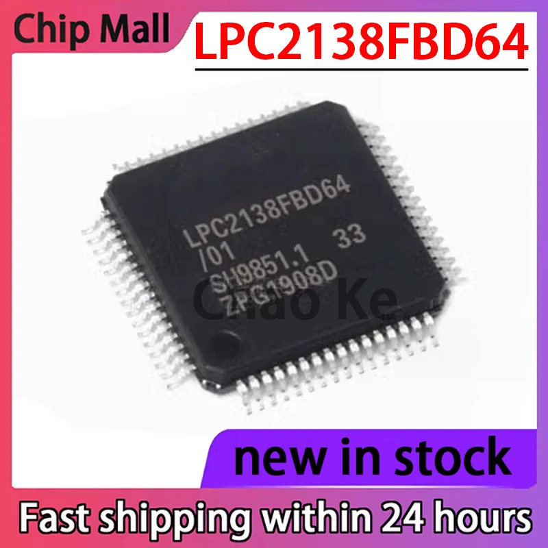 1PCS Stock LPC2138FBD64 LPC2138FBD64/01 Package QFP64 Microcontroller Integrated Embedded IC Chip