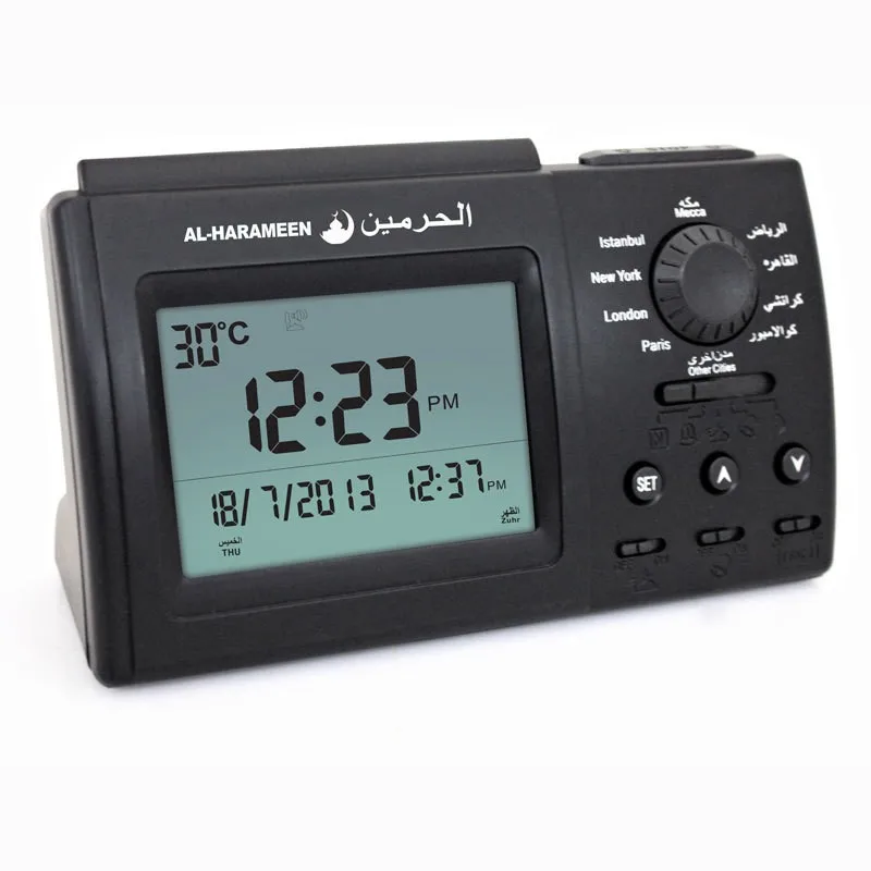 Digital Azan Clock Athan Clock Home Decor Modern H3006 Prayer Clock Islamic Gifts