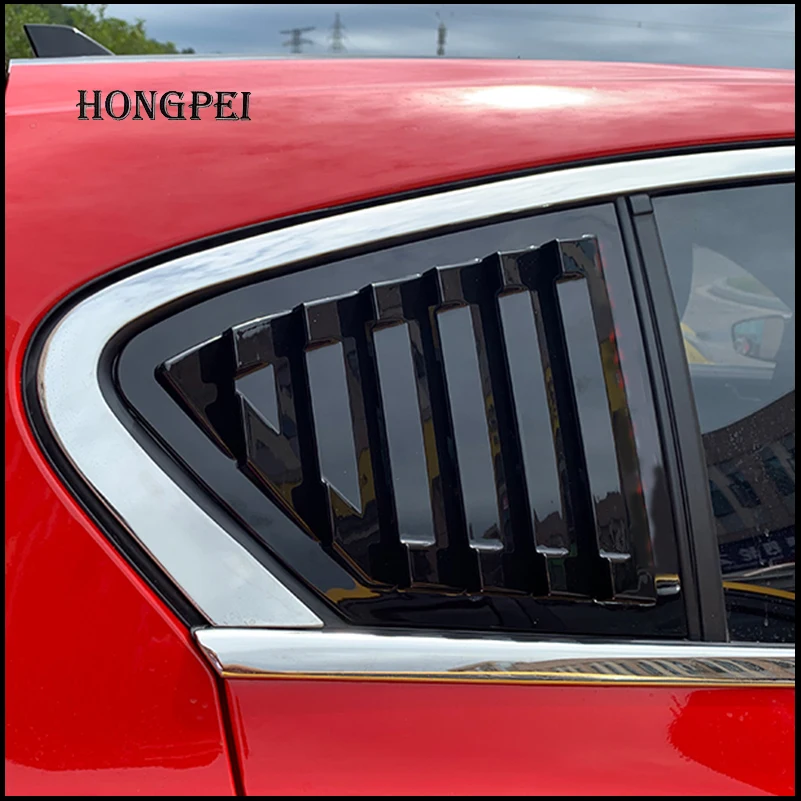 Car Styling For Ford Focus 2019 2020 2021 2022 Rear Window Blind Shades Louver Frame Sill Molding Cover Sticker Trim Accessories