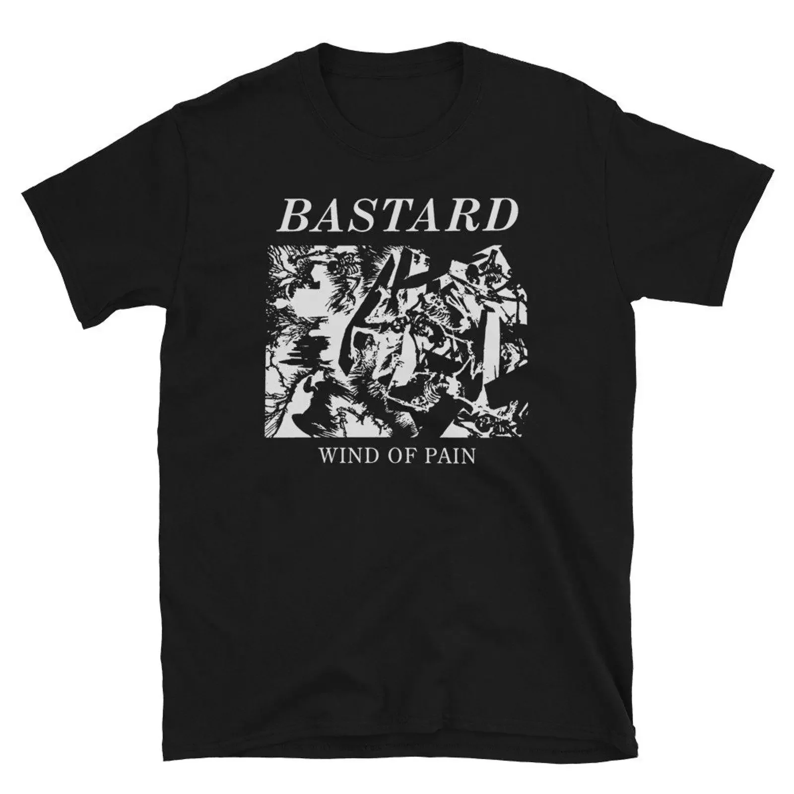 BASTARD Winds of Pain album arT T Shirt vintage Washed Stretched Breathable Slightly Versatile Top For Everyday Wear
