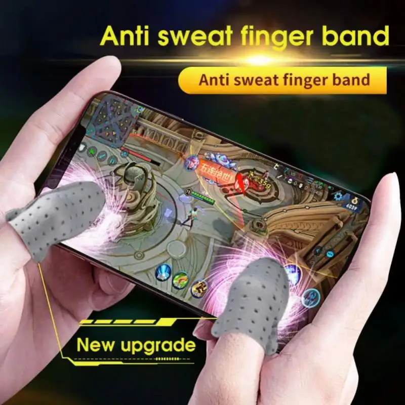 2024 Finger Sleeve Gaming Controller for PUBG Mobile Game Finger Covers Breathable Anti Sweat Skid Screen Fingertip Gloves Cover