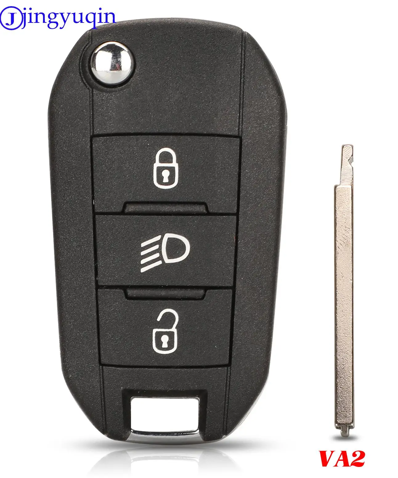 jingyuqin Remote Car Key For Peugeot 508 3008 2008 301 208 308 408 307 4008 For Citroen C3 C5 Aircross ID46 434mhz PCF7941 FSK